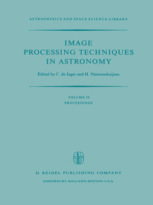 cover image of Image Processing Techniques in Astronomy